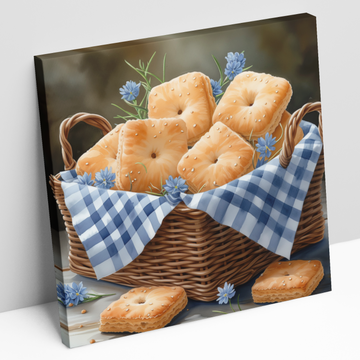 Basket of Biscuits - Printed Canvas