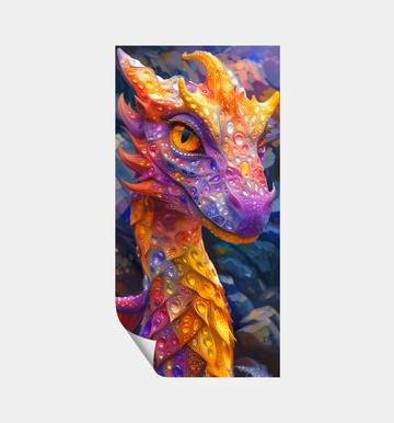 Bejeweled Dragon - Fine Art Poster