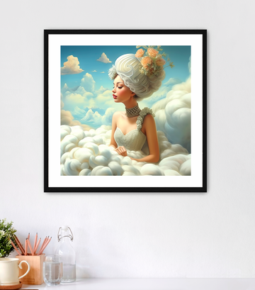 Cotton Clouds Princess - Framed Fine Art Print
