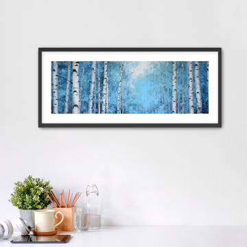 Blue Birch - Framed Fine Art Print