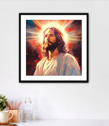 Divine Grace Jesus - Framed Fine Art Print