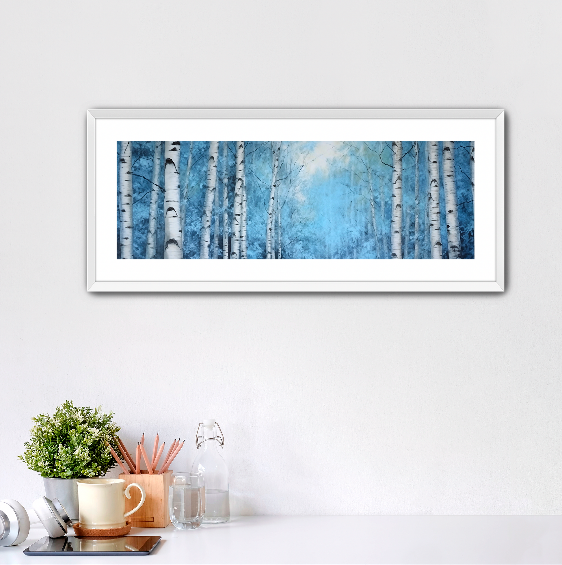 Blue Birch - Framed Fine Art Print