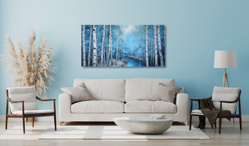 Blue Birch - Printed Canvas