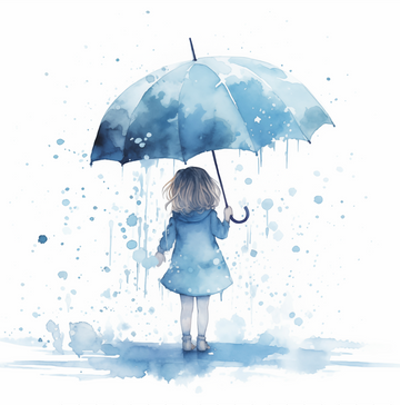 Umbrella Girl - Printed Canvas