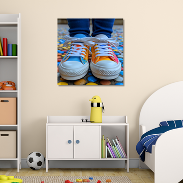 Colorful Sneaks - Printed Canvas