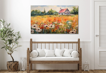 Farmhouse Floral - Printed Canvas