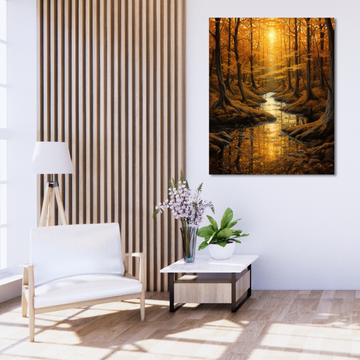 Golden Forest - Printed Canvas
