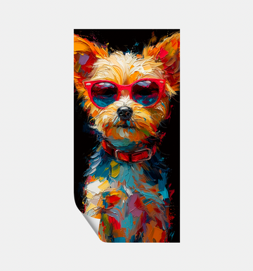 Dog Red Sunglasses - Fine Art Poster