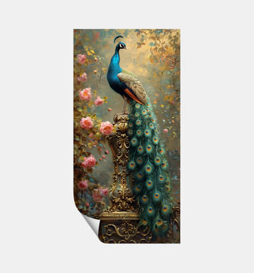 Pedestal Peacock - Fine Art Poster