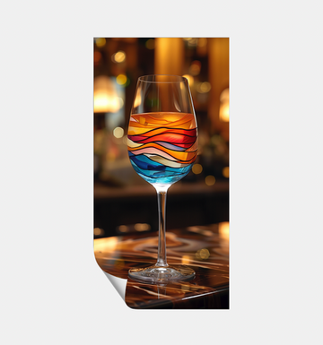 Painted Wine Glass - Fine Art Poster