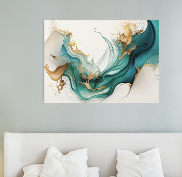 Gorgeous Flowing Abstract II - Printed Canvas