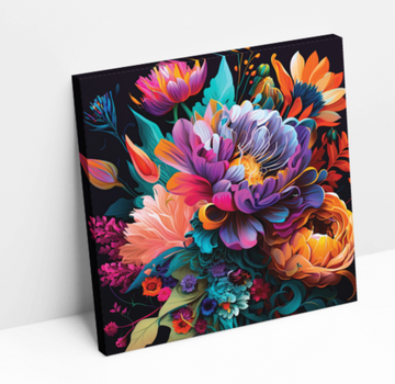 Bright Bouquet - Printed Canvas