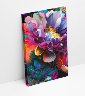 Bright Bunch of Flowers II - Printed Canvas