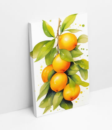 Oranges Watercolors - Printed Canvas