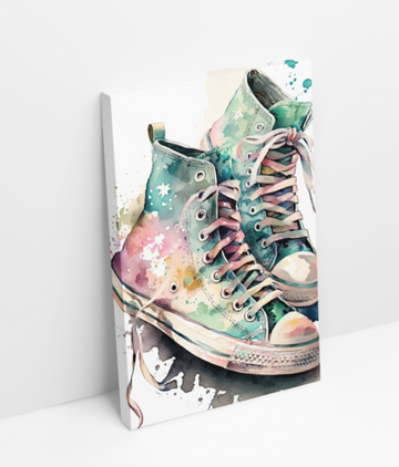 Pastel High Tops I - Printed Canvas