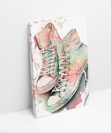 Pastel High Tops III - Printed Canvas