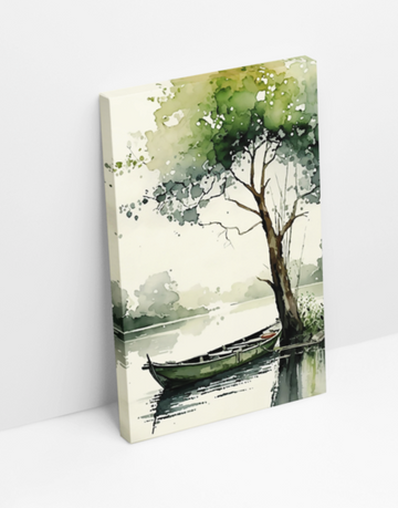 Serene Lake - Printed Canvas