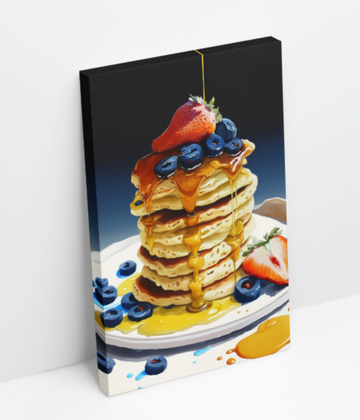 Stacked Pancakes - Printed Canvas