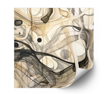Abstract Translucent Tangle - Fine Art Poster