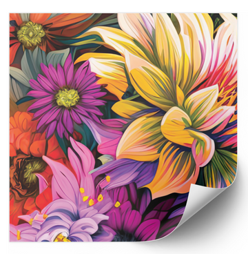 Bright Bunch of Flowers - Fine Art Poster