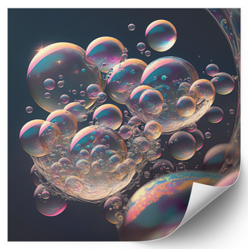 Bubbles Iridescent - Fine Art Poster