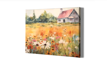 Farmhouse Floral - Printed Canvas