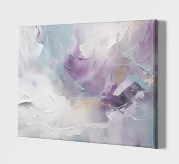 Palette Knife Abstract Paint Muted  -  Printed Canvas
