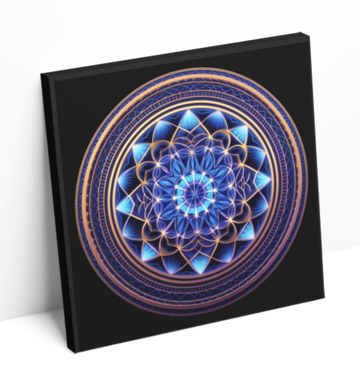 Holographic Mandala - Printed Canvas