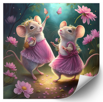 Dancing Mice - Fine Art Poster