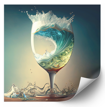 Waves in a Wine Glass - Fine Art Poster