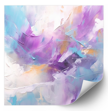 Palette Knife Abstract Paint Muted - Fine Art Poster