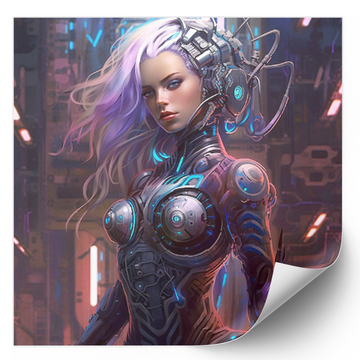 Cyborg Beauty - Fine Art Poster