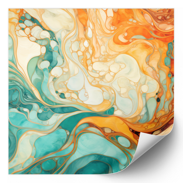 Marbleized Abstract - Fine Art Poster