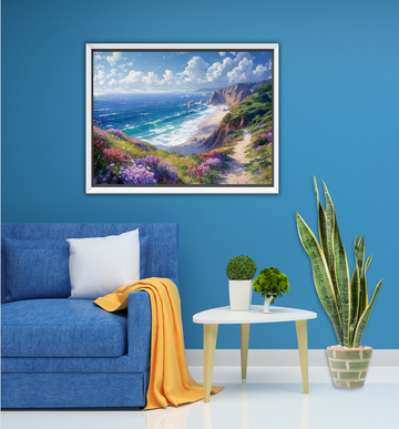 Coastal Reverie - Framed Canvas Print
