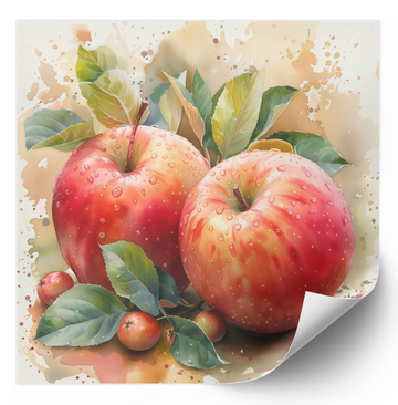Watercolor Apples - Fine Art Poster