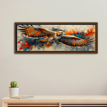 Red Tail Hawk - Framed Canvas Print