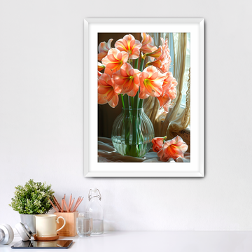 Amaryllis Lace - Framed Fine Art Print