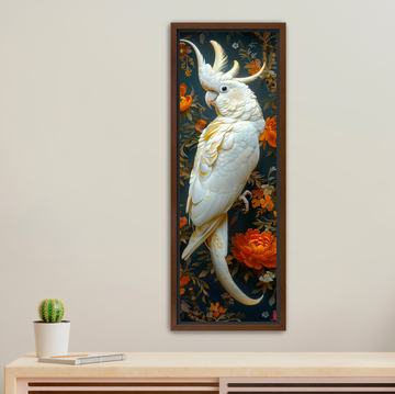 Opulent Cockatoo - Framed Canvas Print