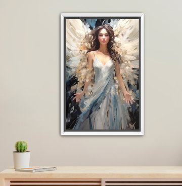 Angel of Captivation - Framed Canvas Print