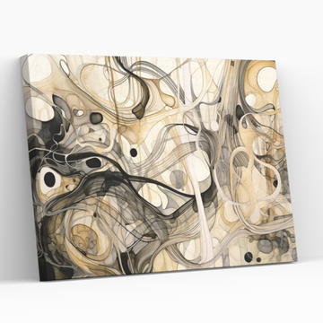 Abstract Translucent Tangle - Printed Canvas