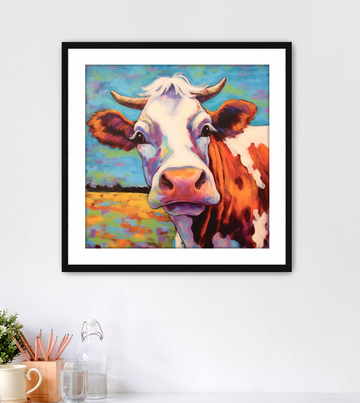 Bright Cow - Framed Fine Art Print