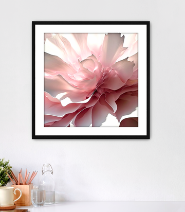 Pink Petals Abstract - Framed Fine Art Print