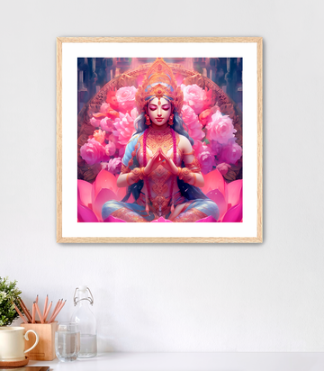 Goddess Lakshmi - Framed Fine Art Print