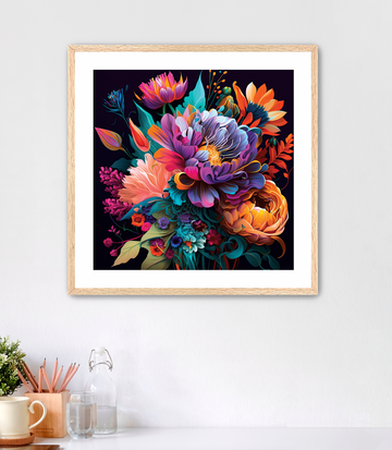Bright Bouquet - Framed Fine Art Print
