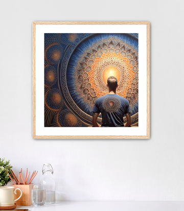 Mandala Man - Framed Fine Art Print