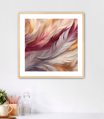 Luxurious Warm Feathers - Framed Fine Art Print