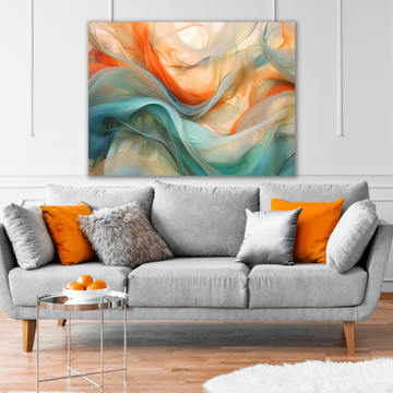 Translucent Silk Abstract - Printed Canvas