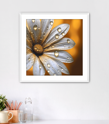 Metallic Daisy - Framed Fine Art Print