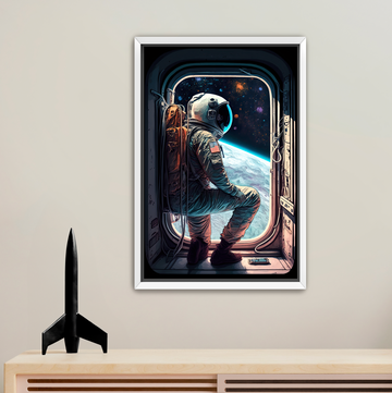 Astronaut's Doorway - Framed Canvas Print