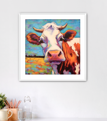 Bright Cow - Framed Fine Art Print